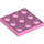 LEGO Leuchtend rosa Platte 3 x 3 (11212)