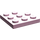 LEGO Fel roze Plaat 3 x 3 Ronde Hoek (30357)