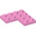 LEGO Fel roze Plaat 4 x 4 Hoek (2639)