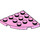 LEGO Leuchtend rosa Platte 4 x 4 Runden Ecke (30565)
