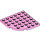LEGO Bright Pink Plate 6 x 6 Round Corner (6003)