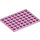 LEGO Bright Pink Plate 6 x 8 (3036)