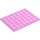 LEGO Bright Pink Plate 6 x 8 (3036)