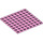 LEGO Leuchtend rosa Platte 8 x 8 mit Adhesive (80319)