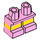 LEGO Bright Pink Short Legs with Yellow Stripe (16709 / 41879)