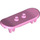 LEGO Fel roze Skateboard met Vier Wiel Clips (42511 / 88422)