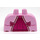 LEGO Rosa brillante Gonna - Largo con Hoops con Magenta con Bianco Lace e Dark Rosa Bows (24068 / 101025)