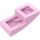 LEGO Fel roze Helling 1 x 2 Gebogen (3593 / 11477)