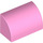 LEGO Fel roze Helling 1 x 2 Gebogen (37352 / 98030)