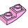 LEGO Fel roze Helling 1 x 2 Gebogen Omgekeerd (24201)