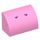 LEGO Leuchtend rosa Steigung 1 x 2 Gebogen mit Yoshi nostrils (37352 / 79541)