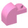 LEGO Fel roze Helling 1 x 2 x 1.3 Gebogen met Plaat (6091 / 32807)