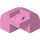 LEGO Leuchtend rosa Steigung Backstein 2 x 2 x 1.3 Gebogen Ecke (67810)