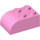 LEGO Fel roze Helling Steen 2 x 3 met Gebogen bovenkant (6215)