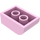 LEGO Leuchtend rosa Steigung Backstein 2 x 3 mit Gebogenes Oberteil (6215)
