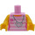 LEGO Leuchtend rosa Striped Shirt und Herz Necklace Torso (973 / 88585)