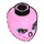 LEGO Bright Pink Sweet Mayhem Female Minidoll Head (44348 / 92198)
