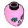 LEGO Bright Pink Sweet Mayhem Female Minidoll Head (65681 / 92198)