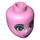 LEGO Bright Pink Sweet Mayhem Female Minidoll Head (65681 / 92198)