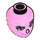 LEGO Bright Pink Sweet Mayhem Minidoll Head (44348 / 92198)