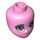 LEGO Bright Pink Sweet Mayhem Minidoll Head (47798 / 92198)