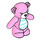 LEGO Bright Pink Teddy Bear with Stripes (34762 / 98382)