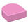 LEGO Bright Pink Tile 1 x 1 Half Oval (24246 / 35399)