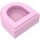 LEGO Leuchtend rosa Fliese 1 x 1 Hälfte Oval (24246 / 35399)