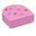 LEGO Rose pétant Tuile 1 x 1 Demi Oval avec Pink Sprinkles (24246 / 67203)