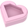 LEGO Fel roze Tegel 1 x 1 Hart (5529 / 39739)