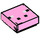 LEGO Bright Pink Tile 1 x 1 with Minecraft Pig Face Pattern with Groove (3070bpb78 / 17058)