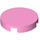 LEGO Bright Pink Tile 2 x 2 Round with &quot;X&quot; Bottom (4150)