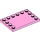 LEGO Bright Pink Tile 4 x 6 with Studs on 3 Edges (6180)