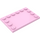 LEGO Leuchtend rosa Fliese 4 x 6 mit Bolzen auf 3 Edges (6180)