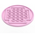 LEGO Leuchtend rosa Fliese 8 x 8 Runden mit 2 x 2 Center Bolzen (6177)