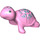 LEGO Fel roze Schildpad (Walking) met Blauw scales (66590 / 66709)