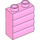 LEGO Bright Pink Wall 1 x 2 x 2 Plank Pattern (18783)