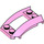 LEGO Fel roze Wig 4 x 3 Gebogen met 2 x 2 Uitsparing (47755)