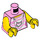 LEGO Bright Pink Woman with Dark Azure Hair Minifig Torso (973 / 76382)