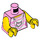 LEGO Leuchtend rosa Woman mit Dark Azure Haar Minifig Torso (973 / 76382)