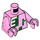 LEGO Fel roze Zombie Pigman Torso met Bright Roze Armen en Bright Roze Handen (973 / 76382)