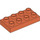 LEGO Orange rougeâtre vif Duplo assiette 2 x 4 (4538 / 40666)