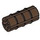 LEGO Brown Axle Connector (Ridged with &#039;x&#039; Hole) (6538)