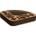 LEGO Brown Beam 3 x 3 x 0.5 Bent 90 Degrees Quarter Circle (32249 / 65125)