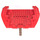 LEGO Braun Boat Stern 16 x 14 x 5.3 mit rot oben (2559)