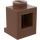 LEGO Braun Backstein 1 x 1 mit Scheinwerfer (4070 / 30069)