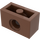 LEGO marron Brique 1 x 2 avec Trou (3700)
