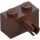 LEGO Brown Brick 1 x 2 with Pin without Bottom Stud Holder (2458)