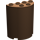 LEGO Brown Cylinder 2 x 4 x 4 Half (6218 / 20430)