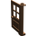 LEGO marron Porte 1 x 4 x 5 avec 4 Panes avec 2 points sur le pivot (3861)